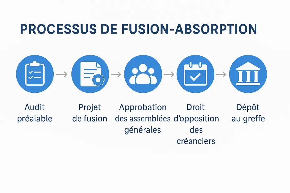 processus fusion absorption